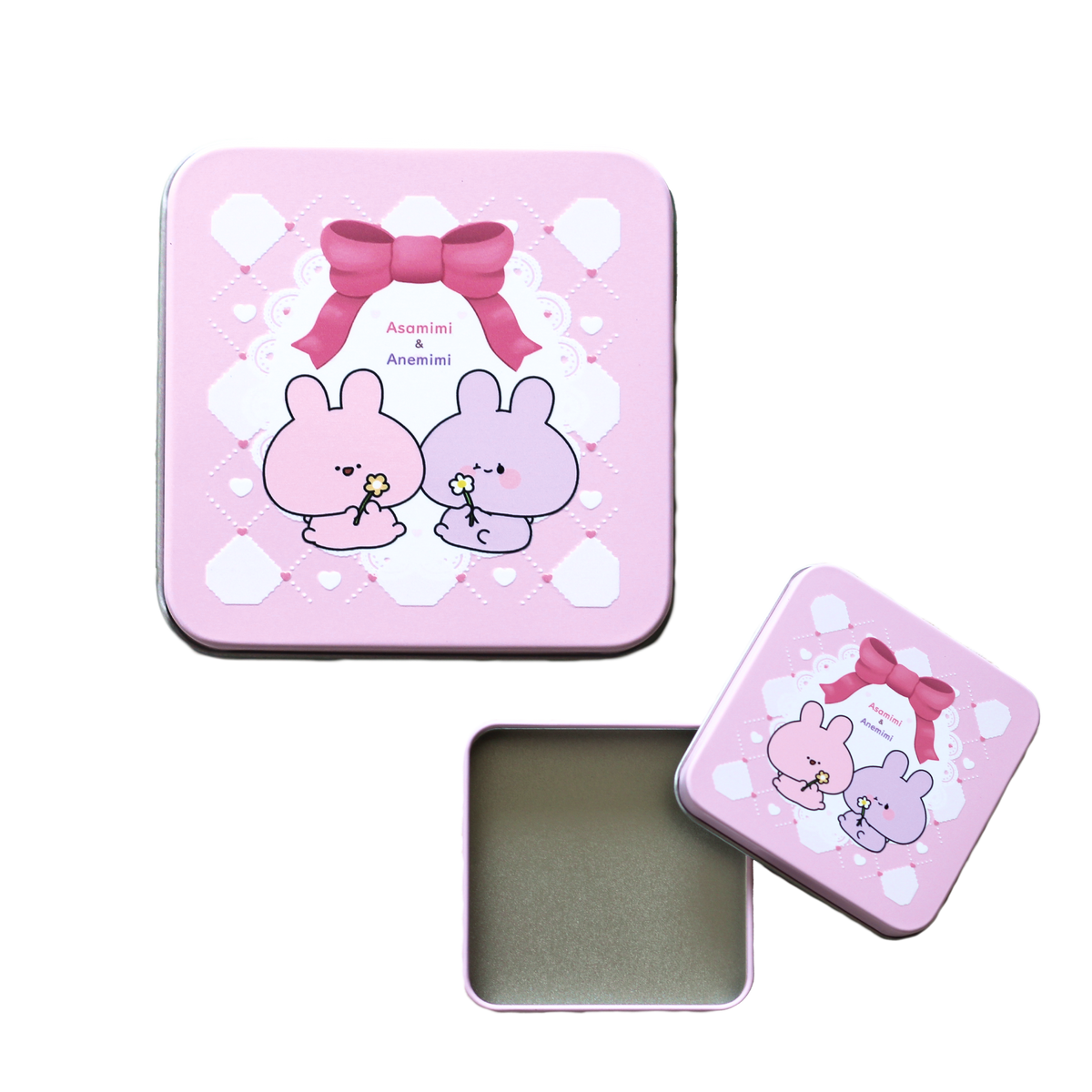 【あさみみちゃん】とってもキュートなスクエア缶♡
