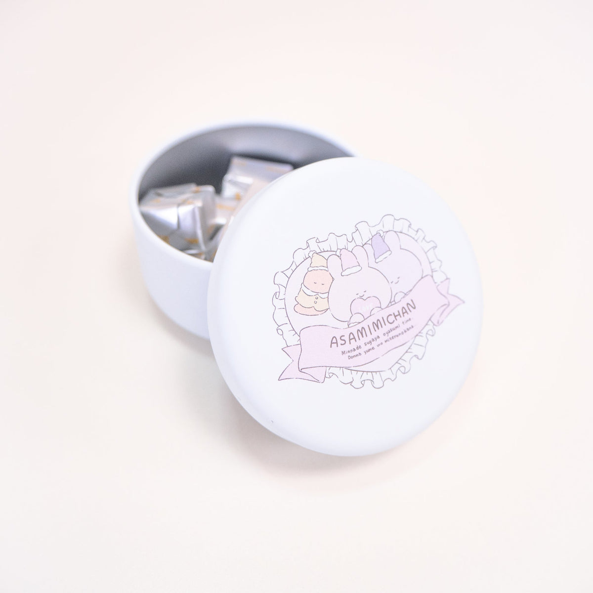 【あさみみちゃん】宝物入れ♪ミニ缶(パジャマパーティー)【10月中旬発送】