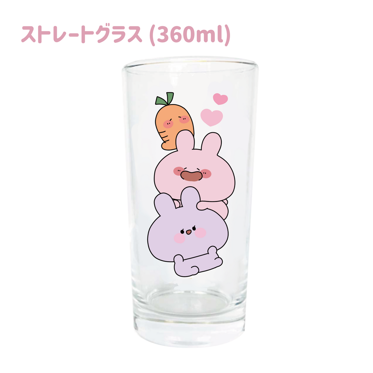 【あさみみちゃん】ストレートグラス(360ml)【7月中旬発送】(ASAMIMI BASIC 2024 MAY)