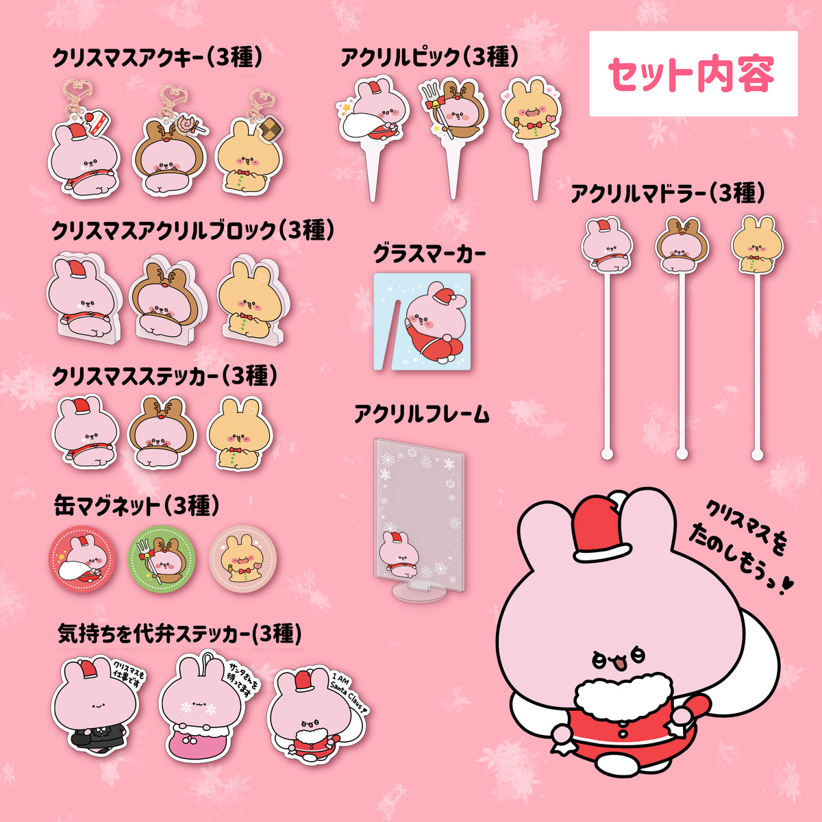 【あさみみちゃん】クリスマスアイテム全部入りっ♡スペシャルセット【12月中旬発送】