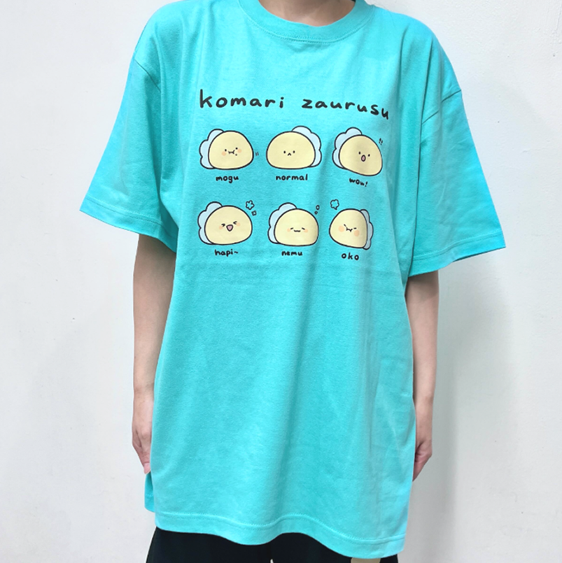 【困りザウルス】ブロマイド付きプリントTシャツ【9月下旬発送】