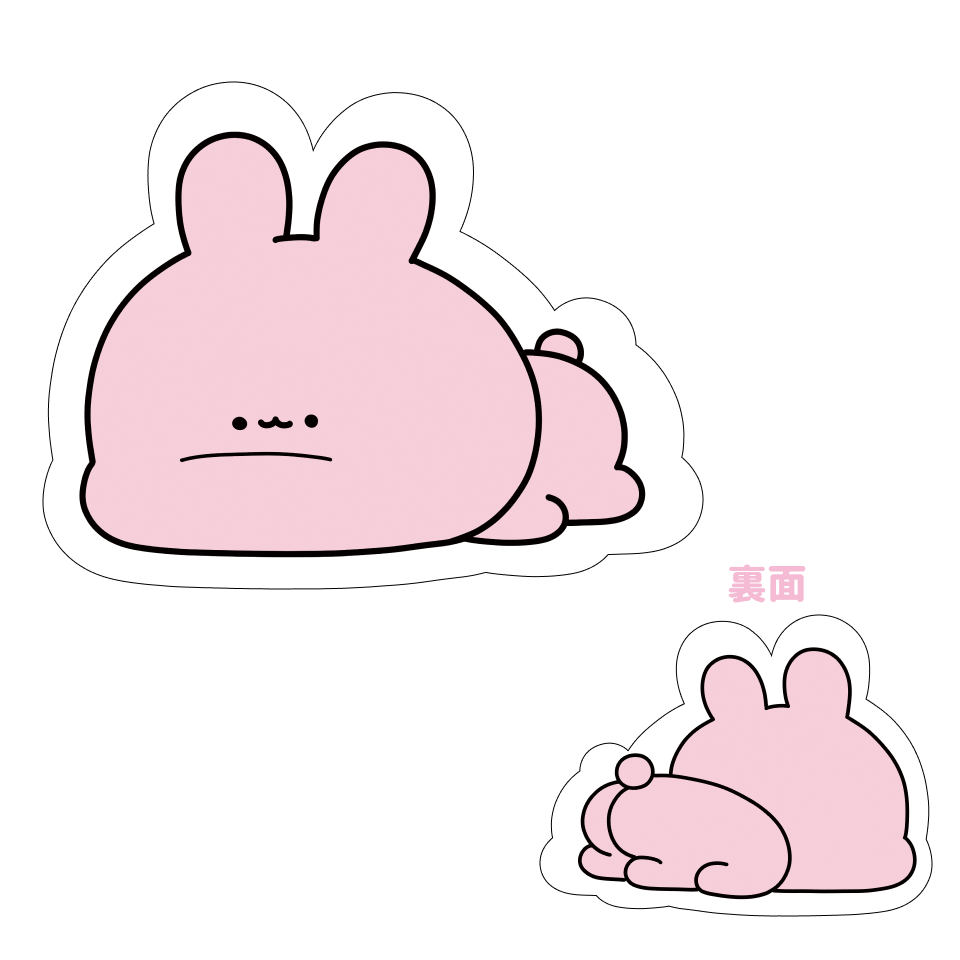 【あさみみちゃん】だらむに♡裏表ダイカットクッション