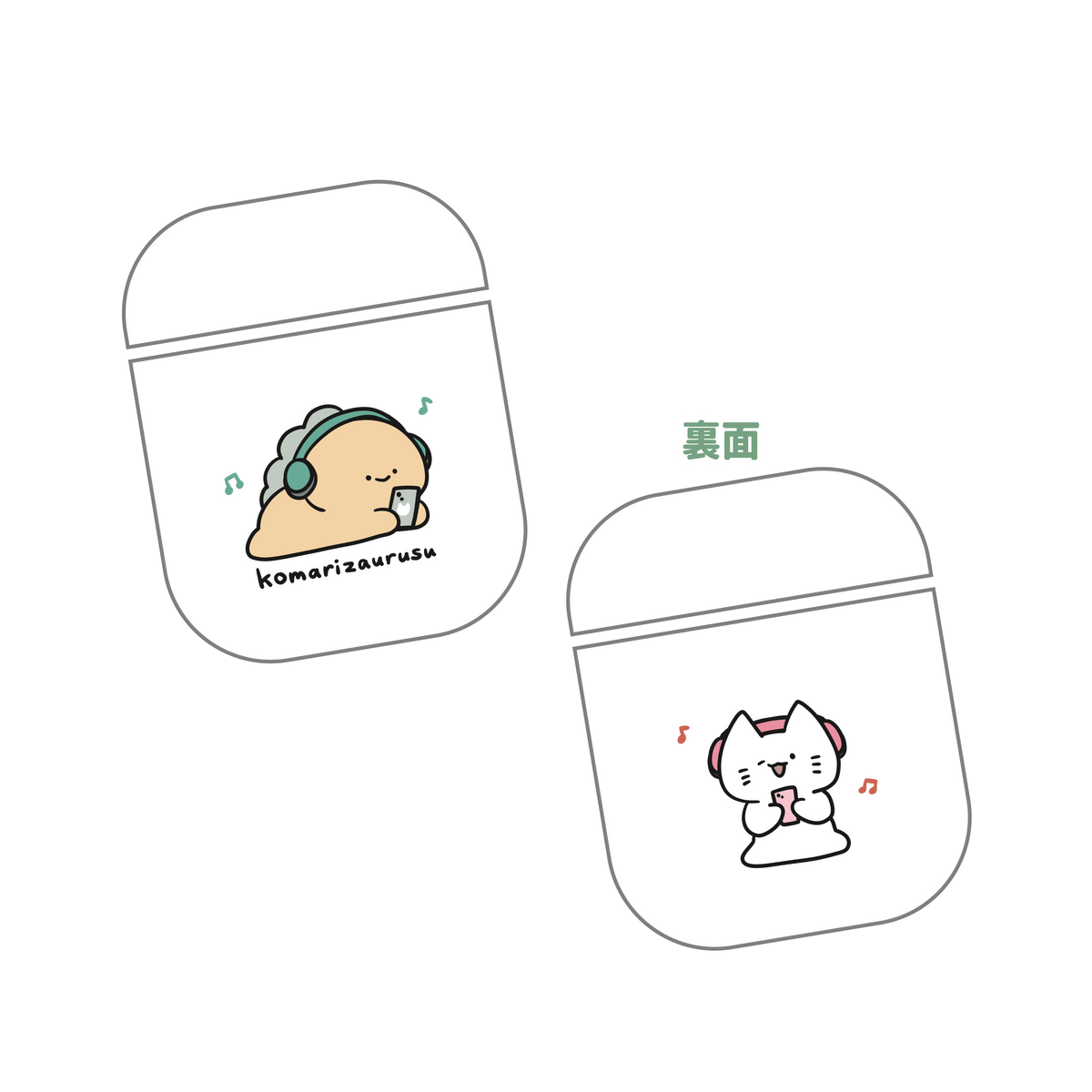 【困りザウルス】困りザウルスのAir Podsケース【5月中旬発送】
