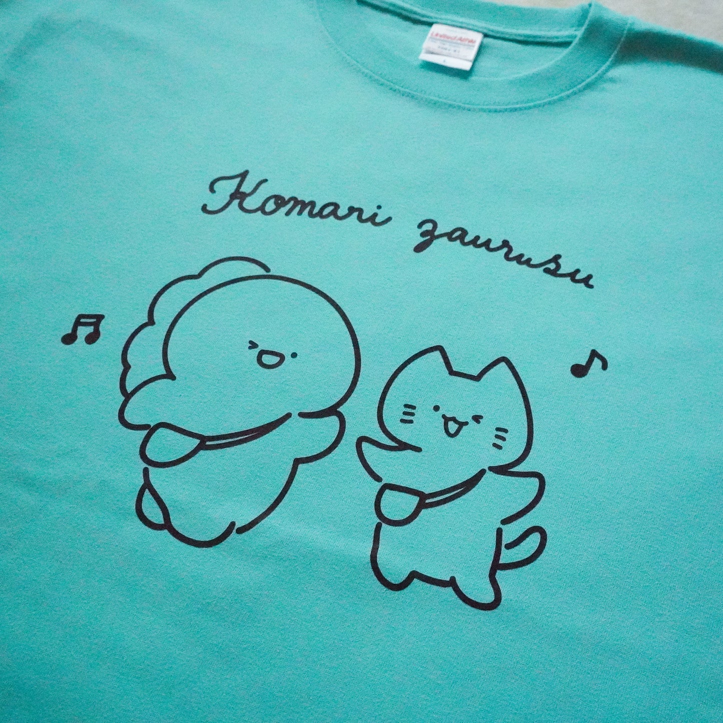 【困りザウルス】ふたりでおでかけTシャツ【8月中旬発送】