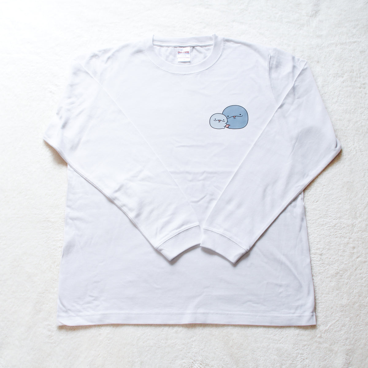 【親子イルカ】ワンポイントプリント長袖Tシャツ【5月中旬発送】