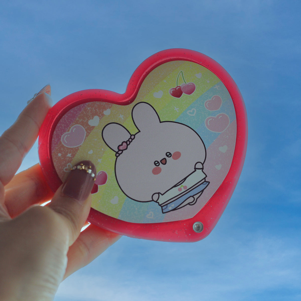 【あさみみちゃん】ラメ入りスライドミラー【7月中旬発送】(平成kawaiiシリーズ)