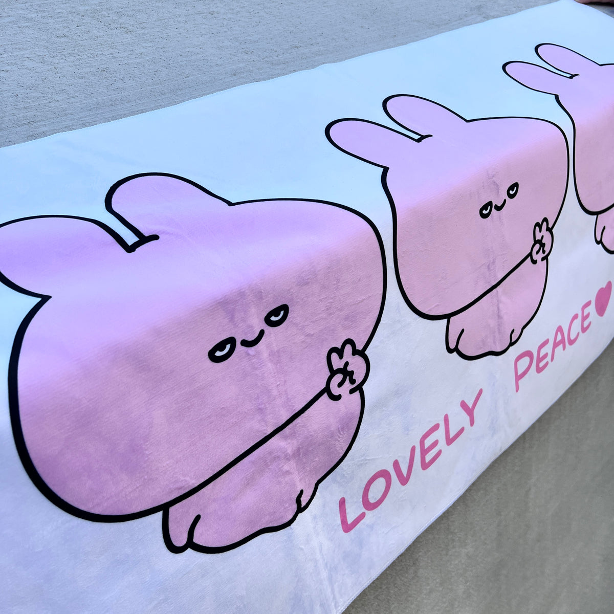 【あさみみちゃん】おひるねビッグタオル【4月中旬発送】