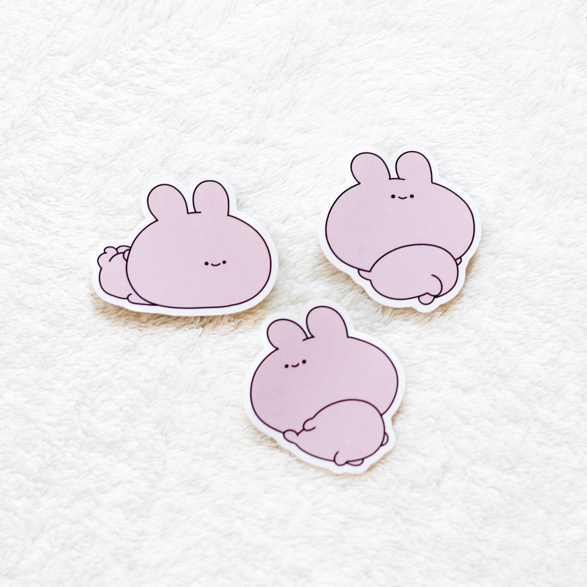【あさみみちゃん】だらだらステッカーセット(3枚入り)【5月中旬発送】
