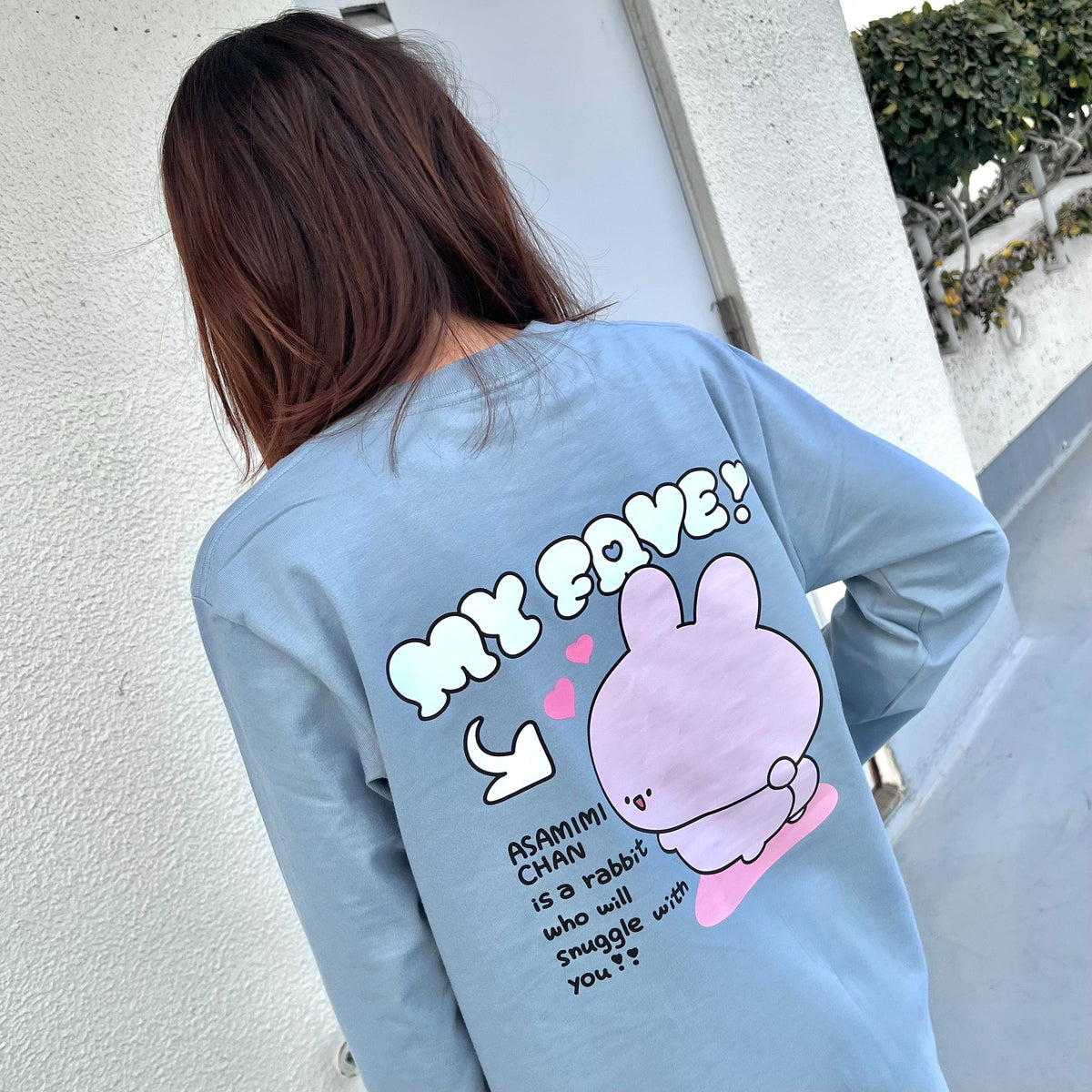 【あさみみちゃん】あさみみちゃん推し♡バックプリント長袖Tシャツ