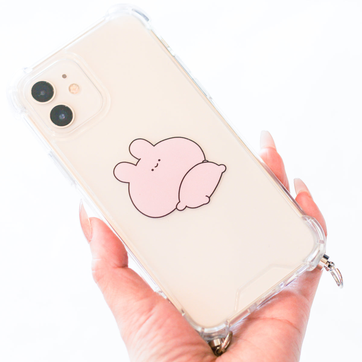 【あさみみちゃん】ネックストラップ付きiPhoneケース【5月中旬発送】