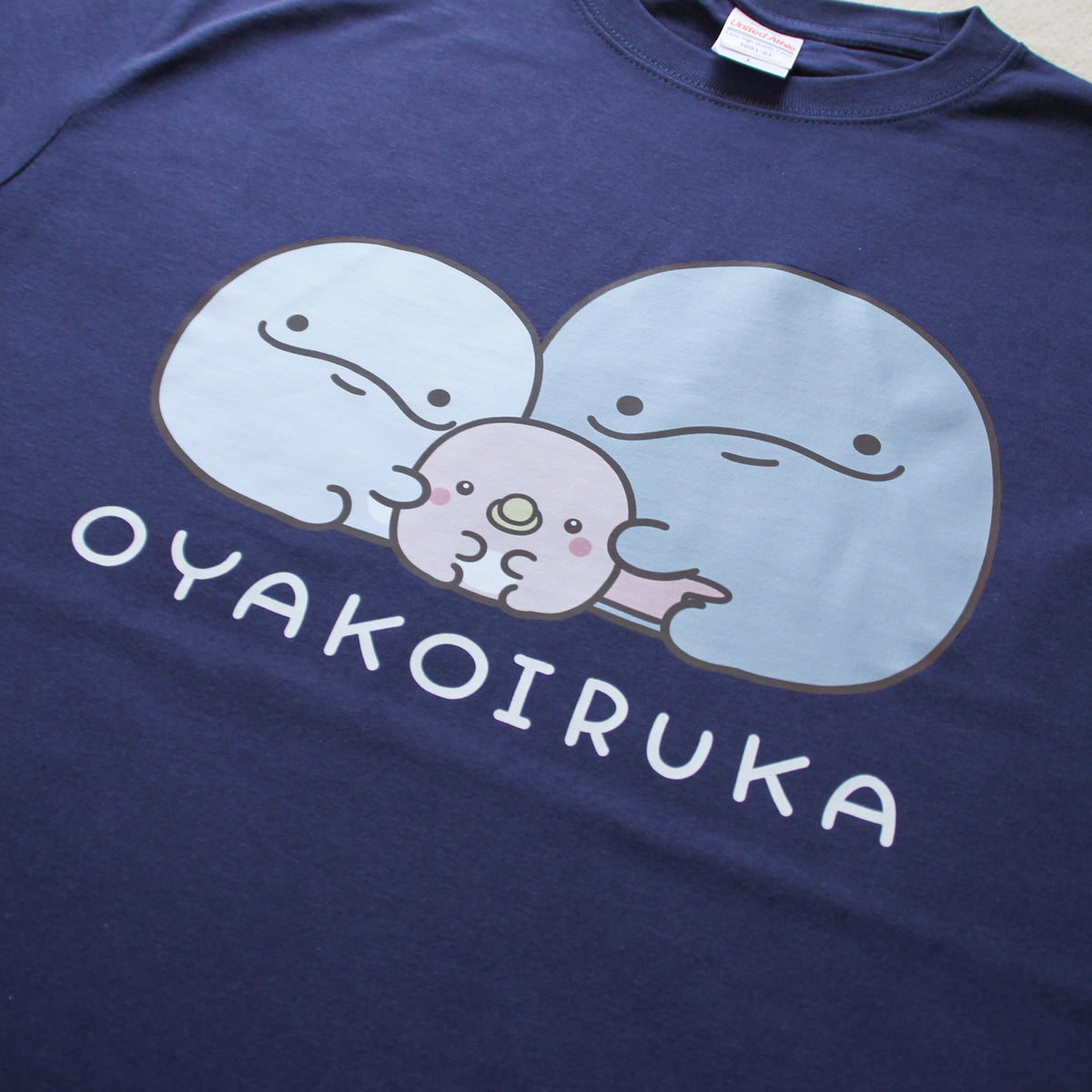 【親子イルカ】プリントTシャツ【6月中旬発送】
