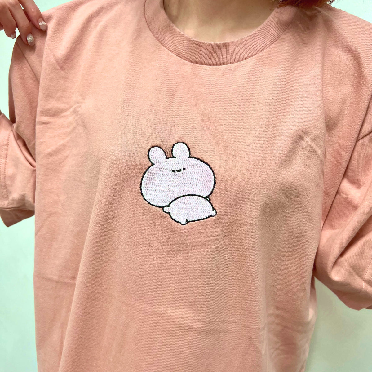 【あさみみちゃん】だらっとビッグシルエット刺繍Tシャツ(再販)【8月下旬発送】