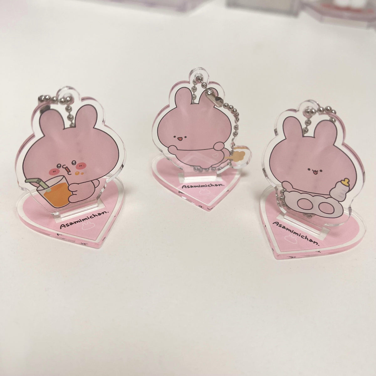 【あさみみちゃん】どっちで使う?ランダムアクリルスタンドキーホルダー(全3種)(ASAMIMI BASIC 2023 September)