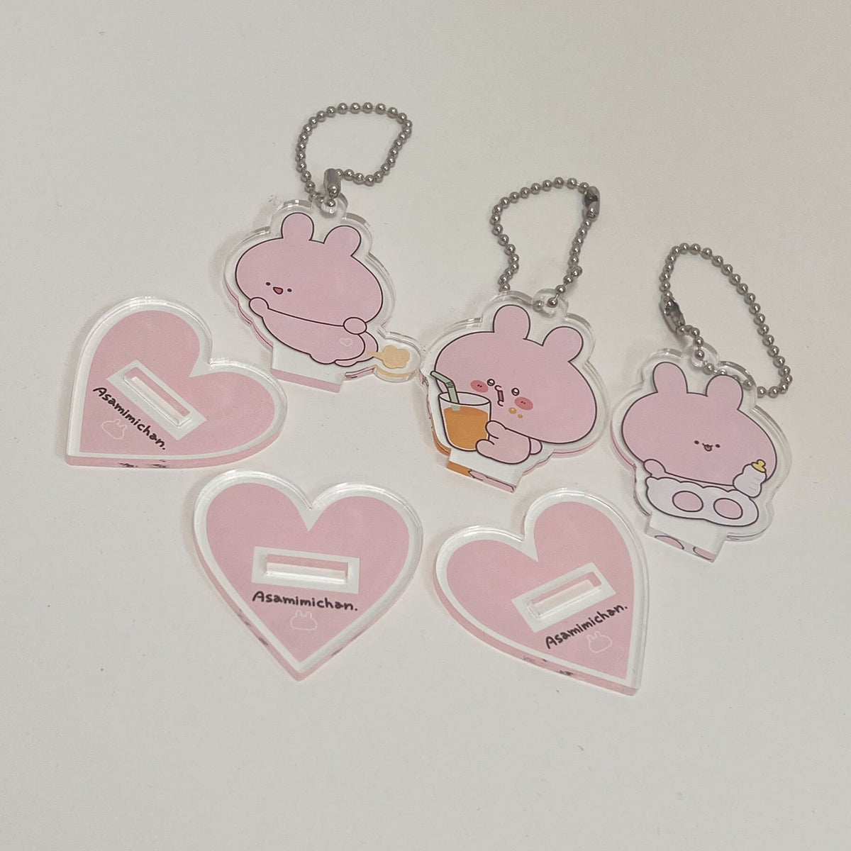 【あさみみちゃん】どっちで使う?ランダムアクリルスタンドキーホルダー(全3種)(ASAMIMI BASIC 2023 September)