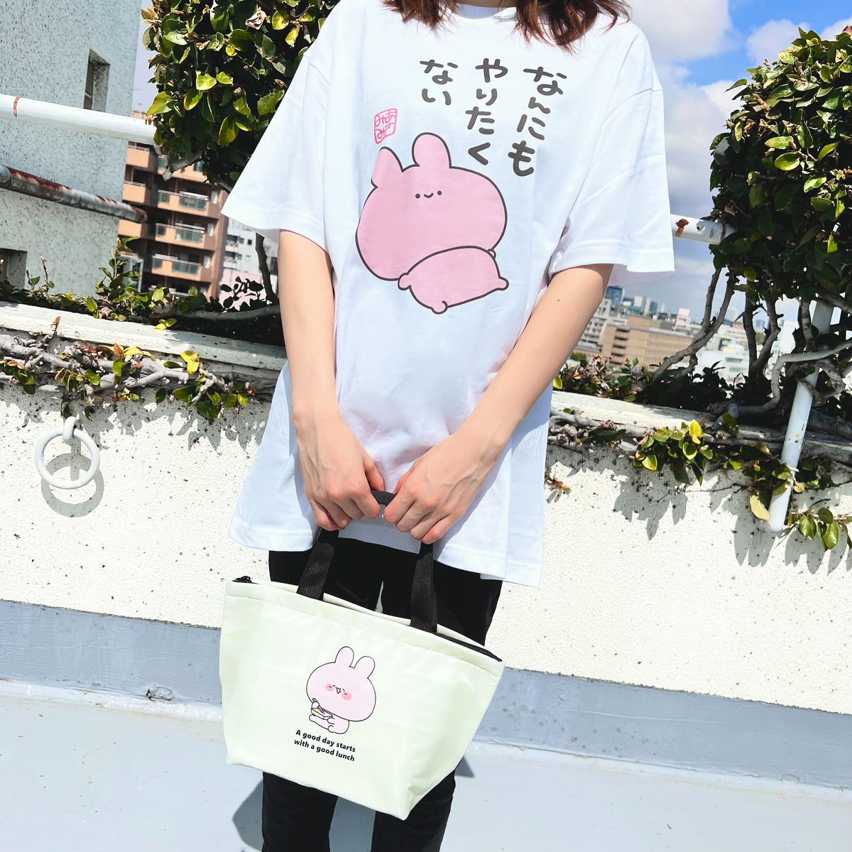 【あさみみちゃん】もぐもぐ♪保冷トートバッグ