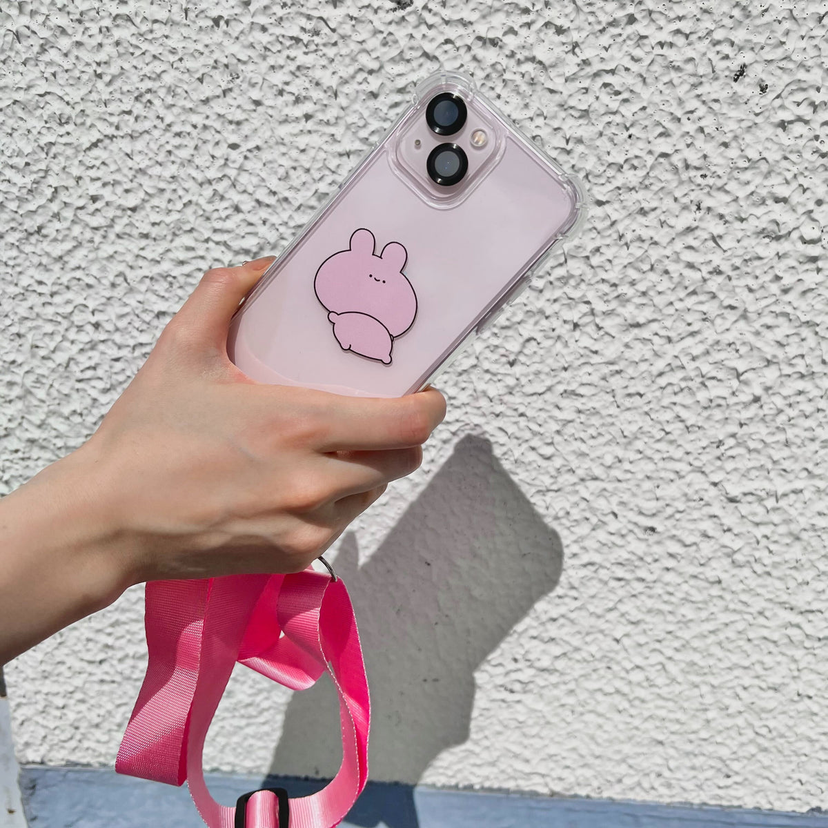 【あさみみちゃん】ネックストラップ付きiPhoneケース【5月中旬発送】