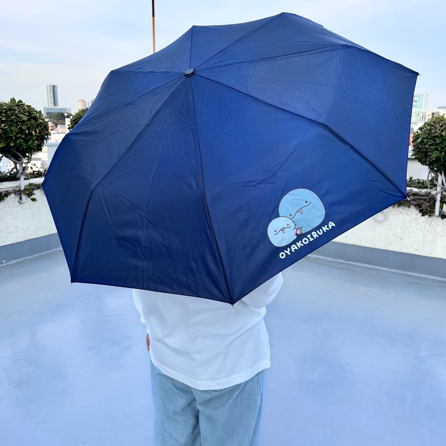 【親子イルカ】折りたたみ傘(雨用)【5月中旬発送】
