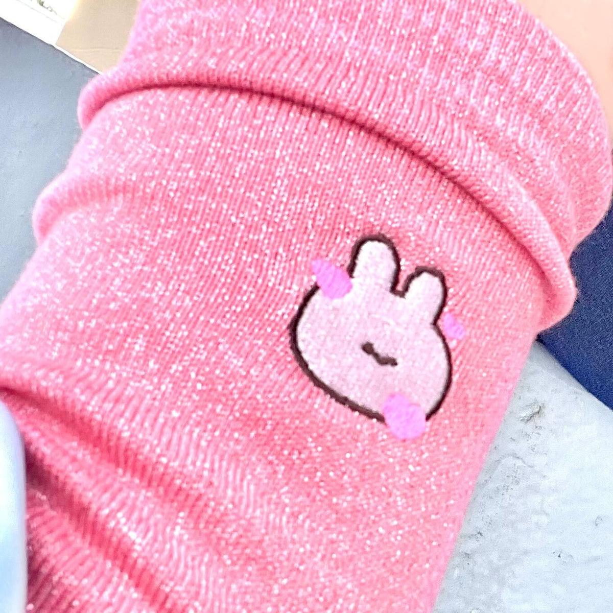 【あさみみちゃん】刺繍ラメソックス【5月中旬発送】