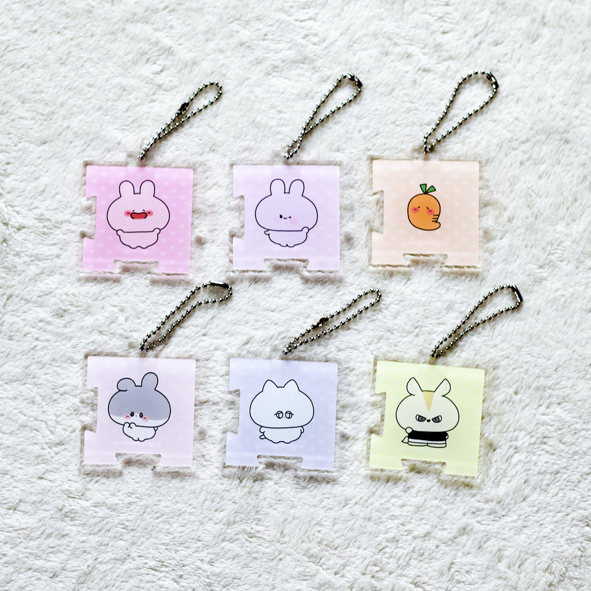 【あさみみちゃん】つながる❣️ランダムパズルアクキーコンプリートセット(全6種)(ASAMIMI BASIC 2024 JUNE)【8月中旬発送】