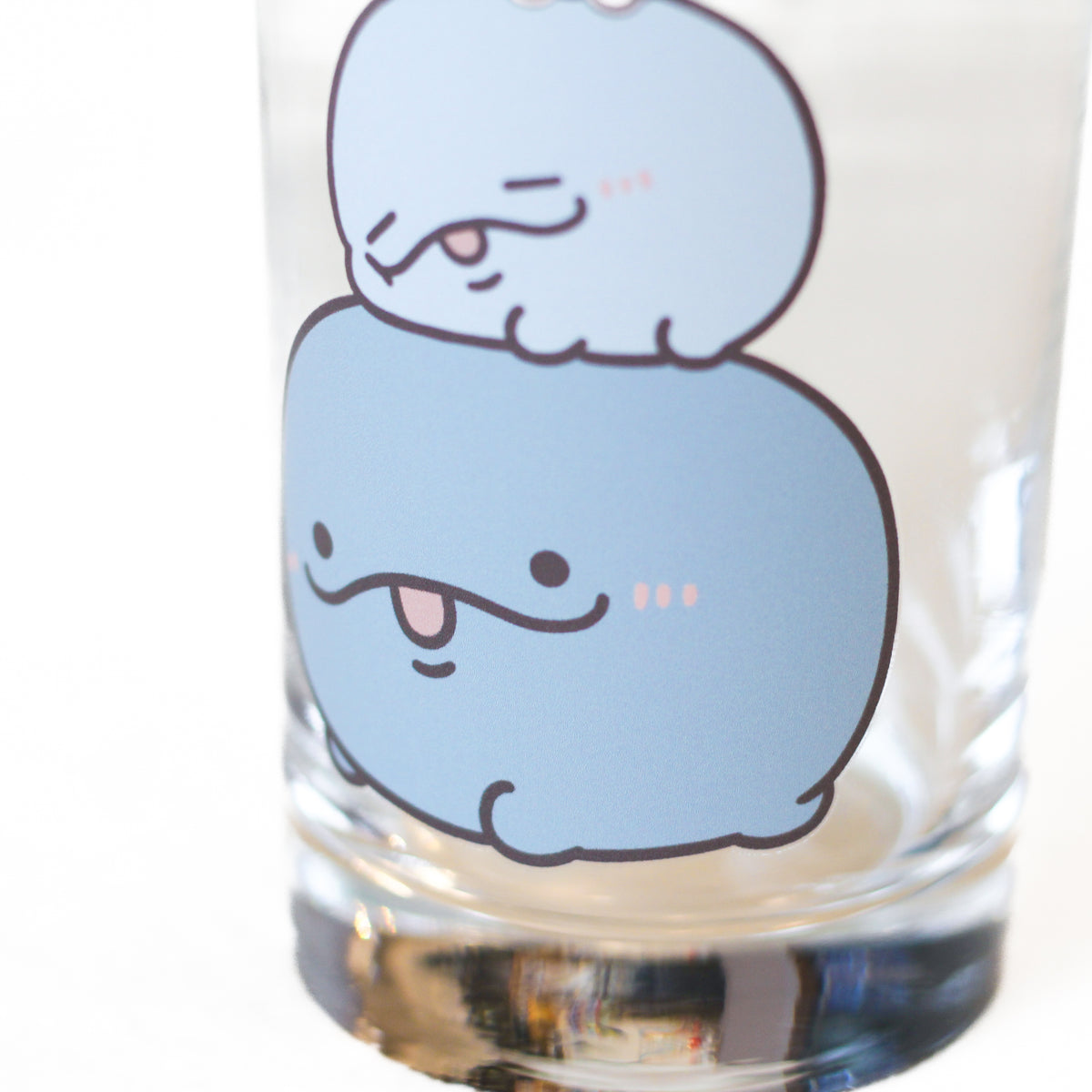 【親子イルカ】ストレートグラス (360 ml)【7月中旬発送】