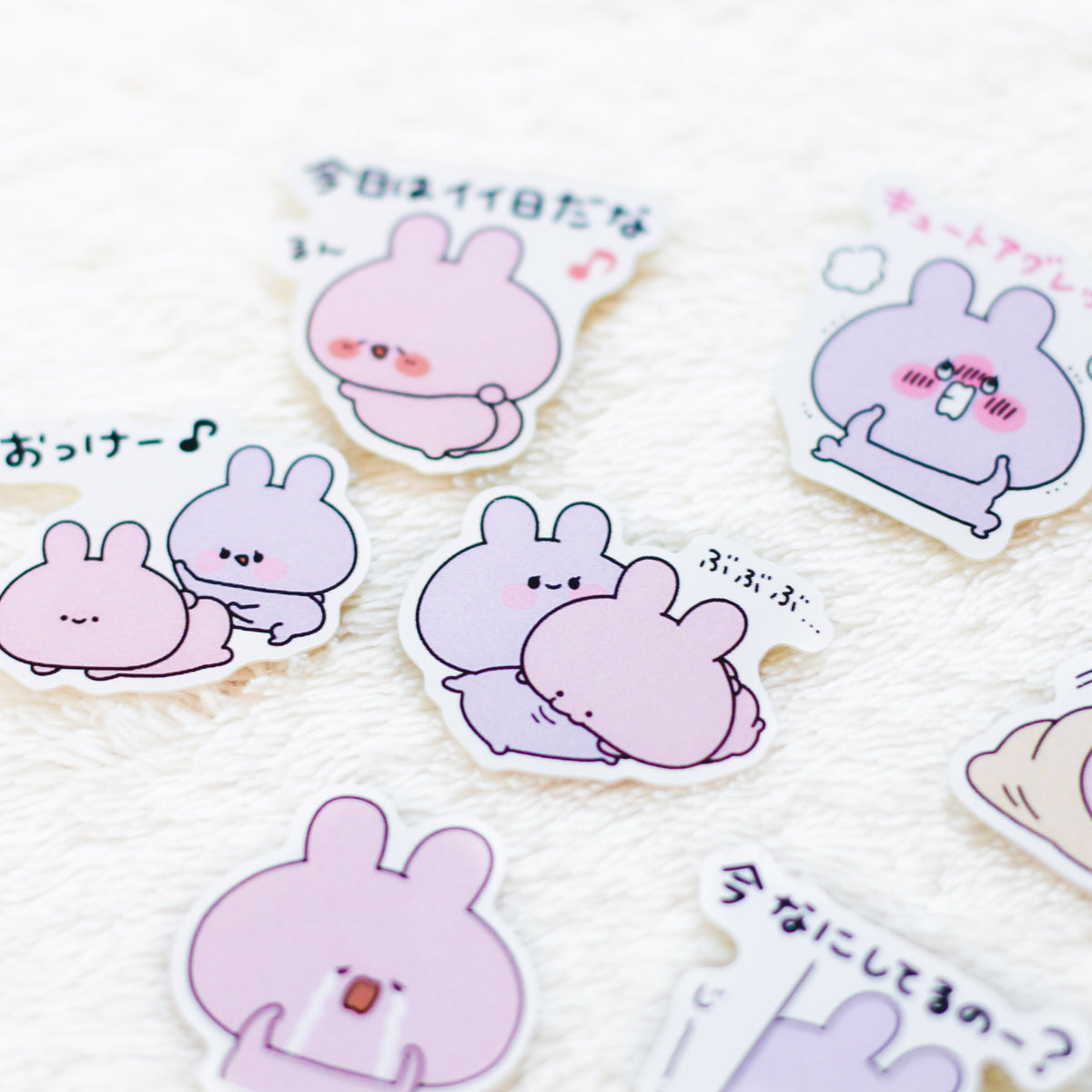 【あさみみちゃん】フレークシール(あさみみちゃん 愛を伝えるスタンプ3)
