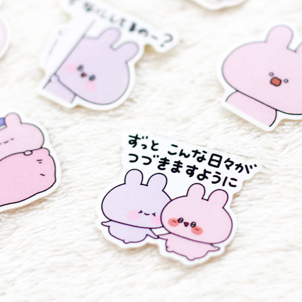 【あさみみちゃん】フレークシール(あさみみちゃん 愛を伝えるスタンプ3)