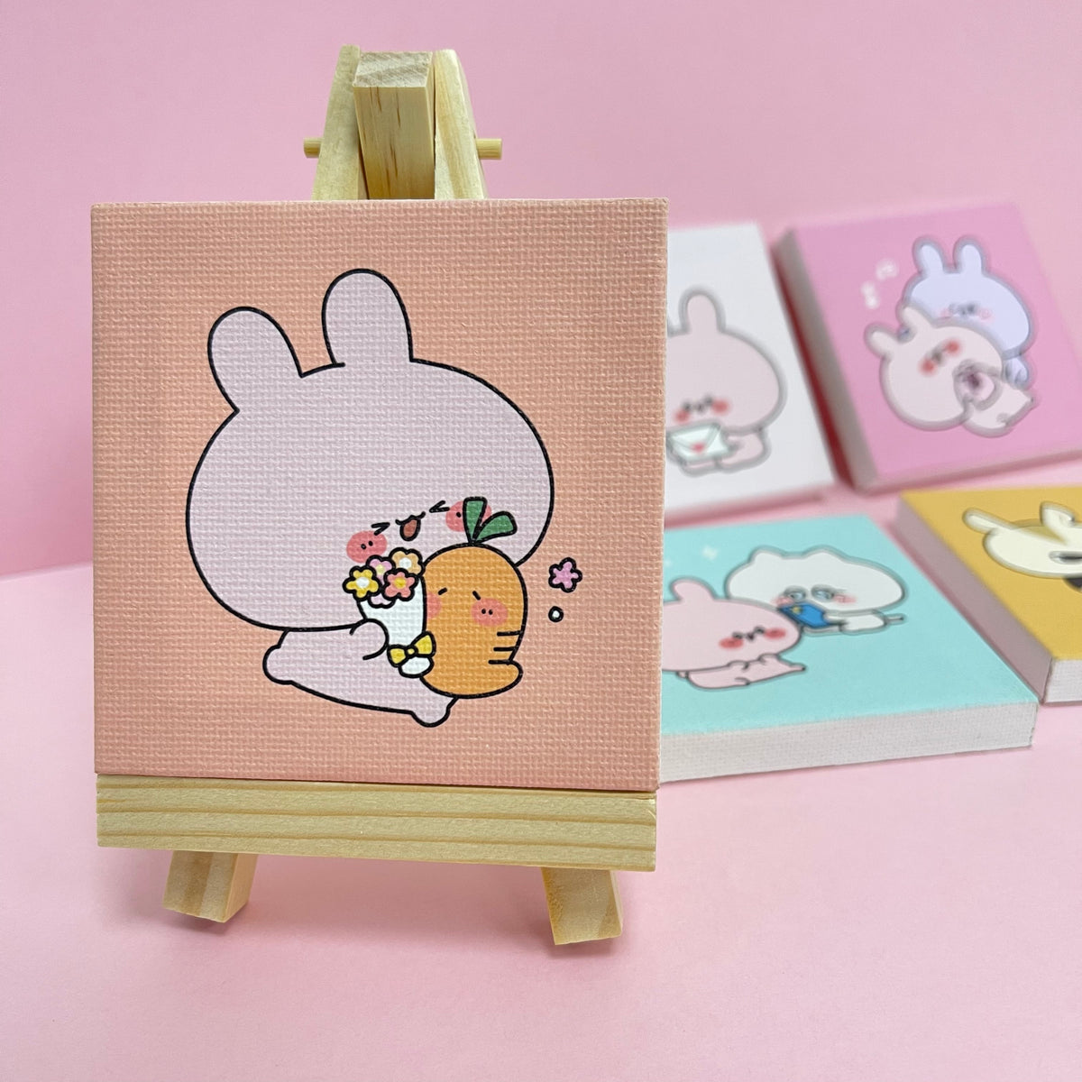 【あさみみちゃん】ランダムイーゼル付きミニキャンバスコンプリートセット(全6種)(あさみみバースデー2024)【4月中旬発送】
