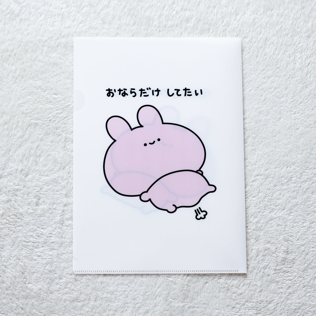 【あさみみちゃん】おならだけしてたいA4クリアファイル(再販)【10月下旬発送】
