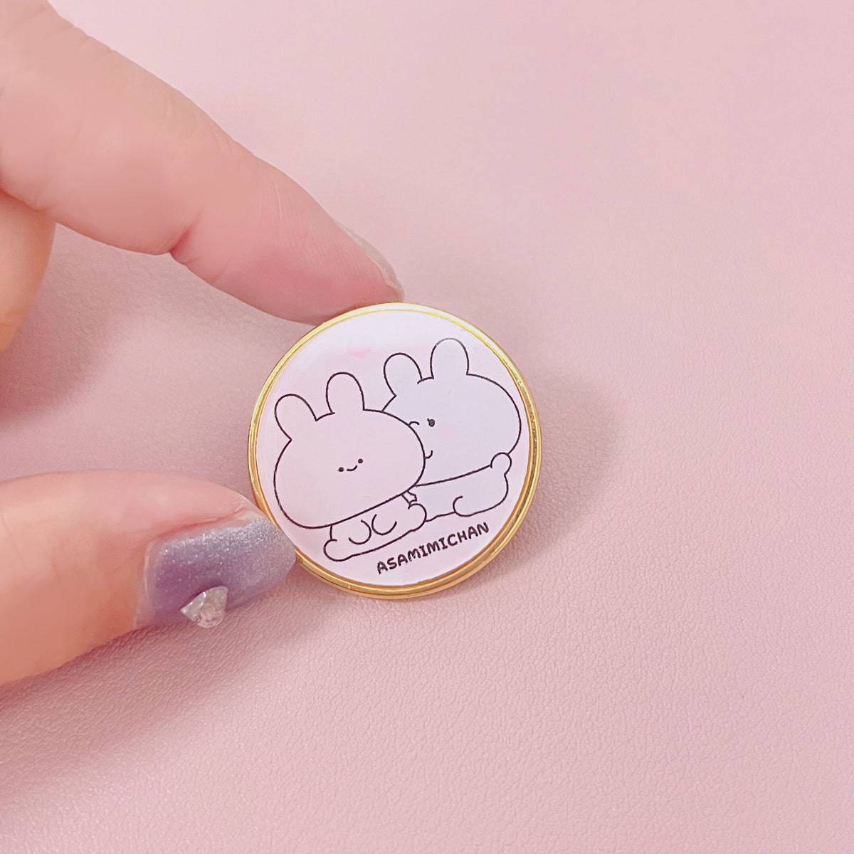【あさみみちゃん】ピンバッジ(ASAMIMI BASIC 2023 October)【12月中旬発送】
