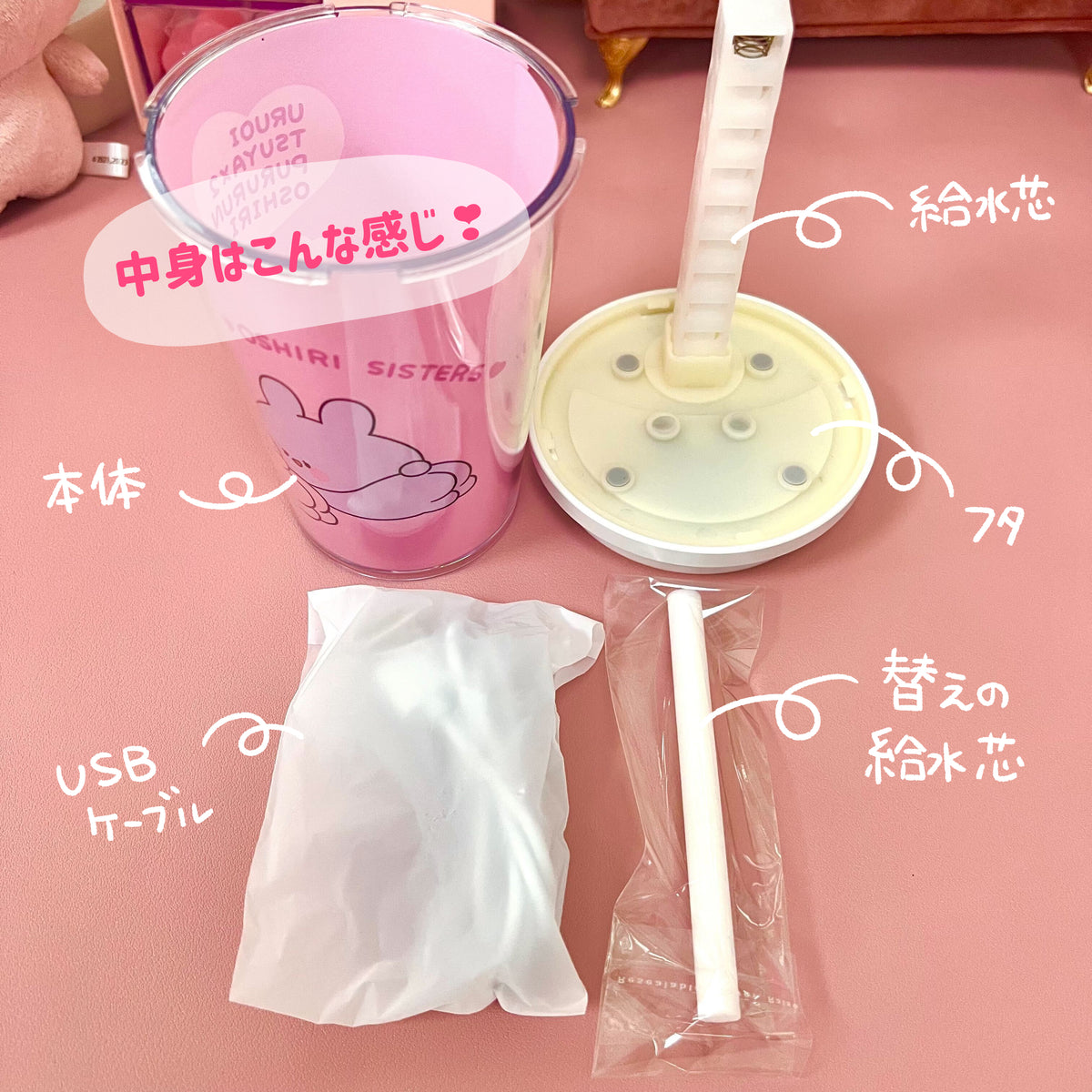 【あさみみちゃん】タンブラーUSB加湿器(ASAMIMI BASIC 2023 October)【12月中旬発送】