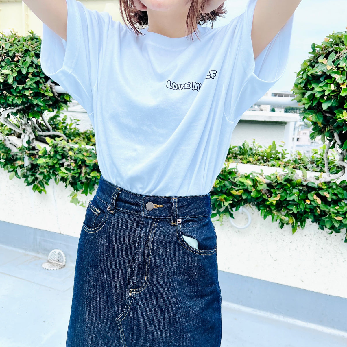 【あさみみちゃん】LOVE MYSELF♡プリントTシャツ(ASAMIMI BASIC 2024 JULY)