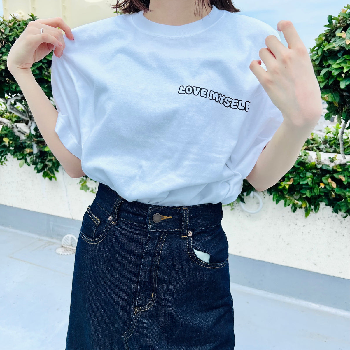 【あさみみちゃん】LOVE MYSELF♡プリントTシャツ(ASAMIMI BASIC 2024 JULY)