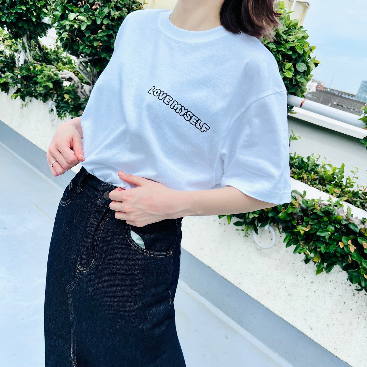 【あさみみちゃん】LOVE MYSELF♡プリントTシャツ(ASAMIMI BASIC 2024 JULY)