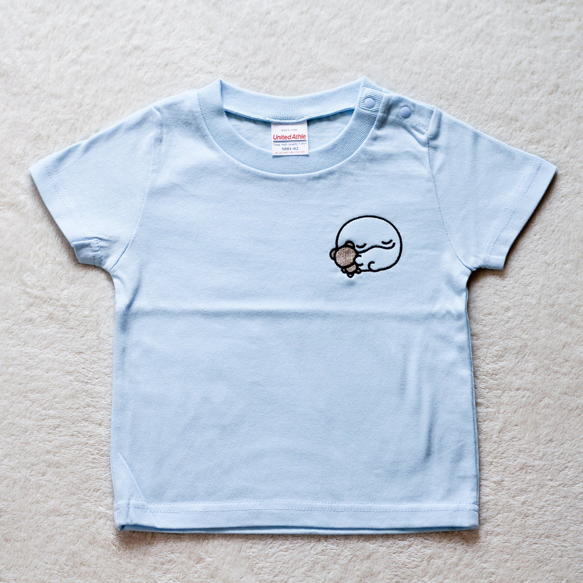 【親子イルカ】みんなでリンクコーデできちゃう✨刺繍Tシャツ(キッズサイズ)【4月中旬発送】