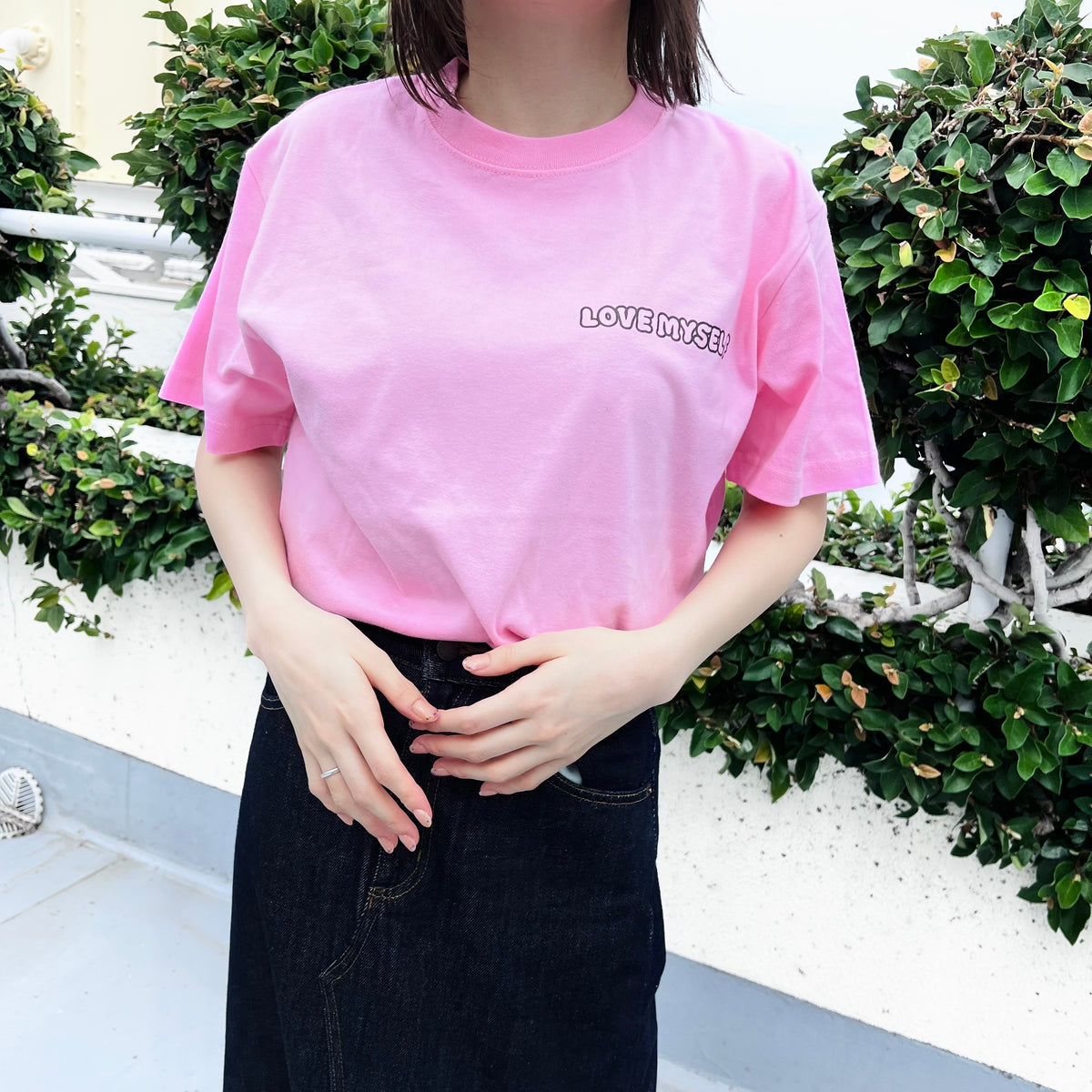 【あさみみちゃん】LOVE MYSELF♡プリントTシャツ(ASAMIMI BASIC 2024 JULY)