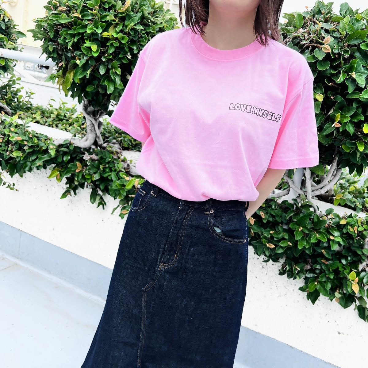 【あさみみちゃん】LOVE MYSELF♡プリントTシャツ(ASAMIMI BASIC 2024 JULY)