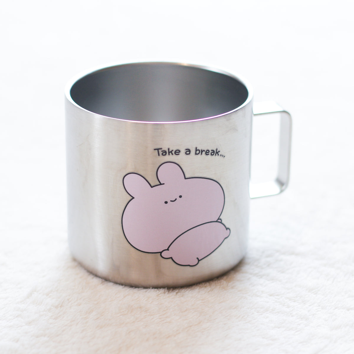 [ASAMIMI-CHAN 】Lazy Thermo Stainless Steel Mug (ASAMIMI BASIC 2024 JUNE)