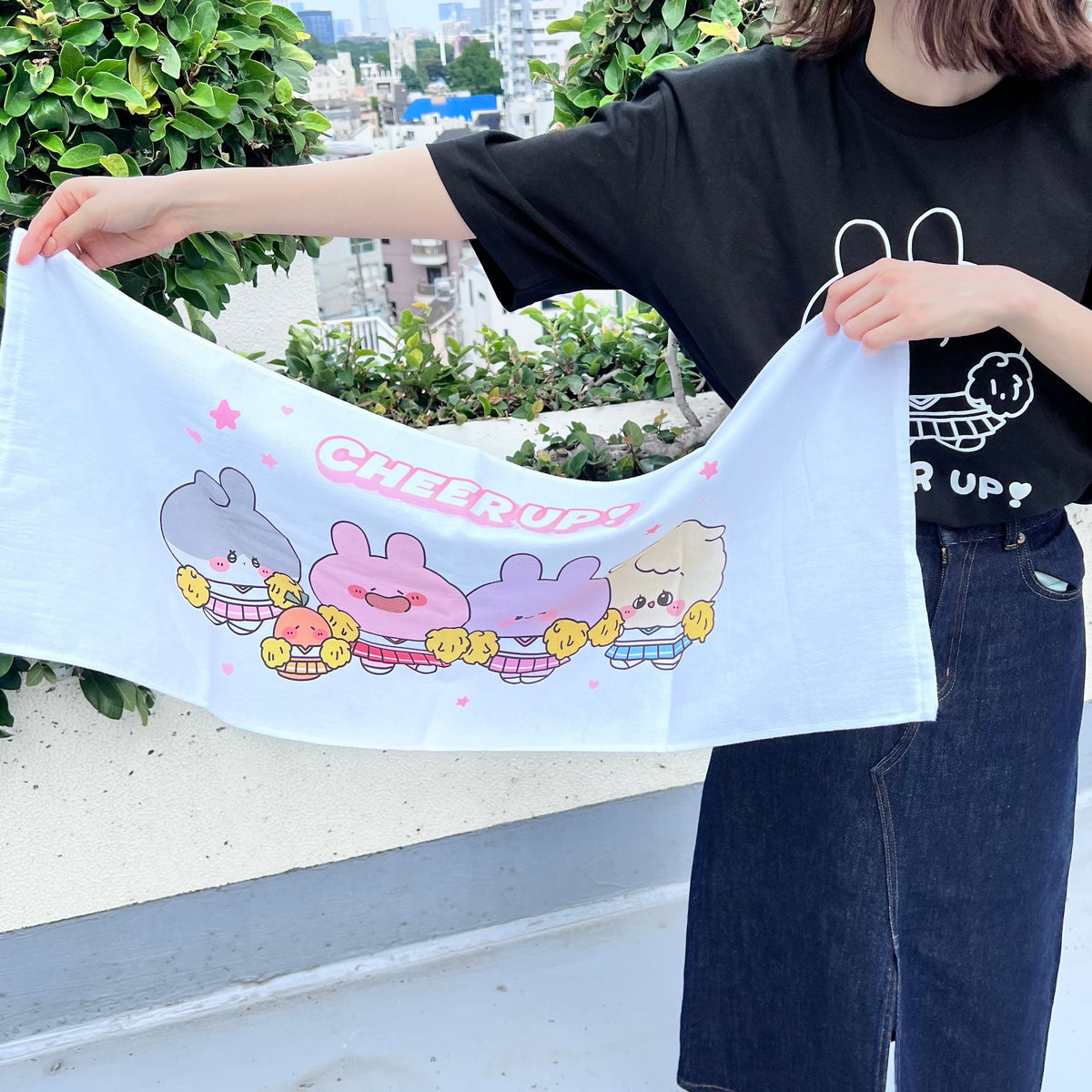 【あさみみちゃん】みんなで応援フェイスタオル(CHEER UP!シリーズ)【9月下旬発送】