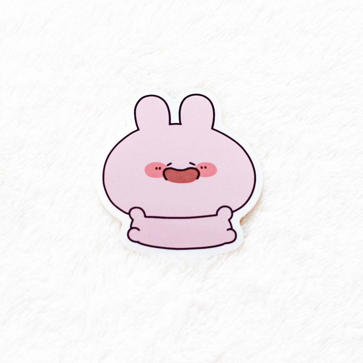 【あさみみちゃん】ステッカー (おしり・にっこり)【7月中旬発送】