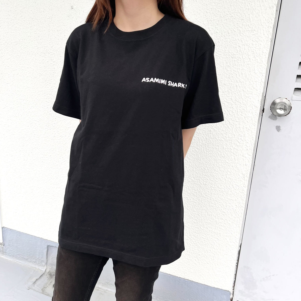 【あさみみちゃん】サメみみTシャツ(ステッカー付き)