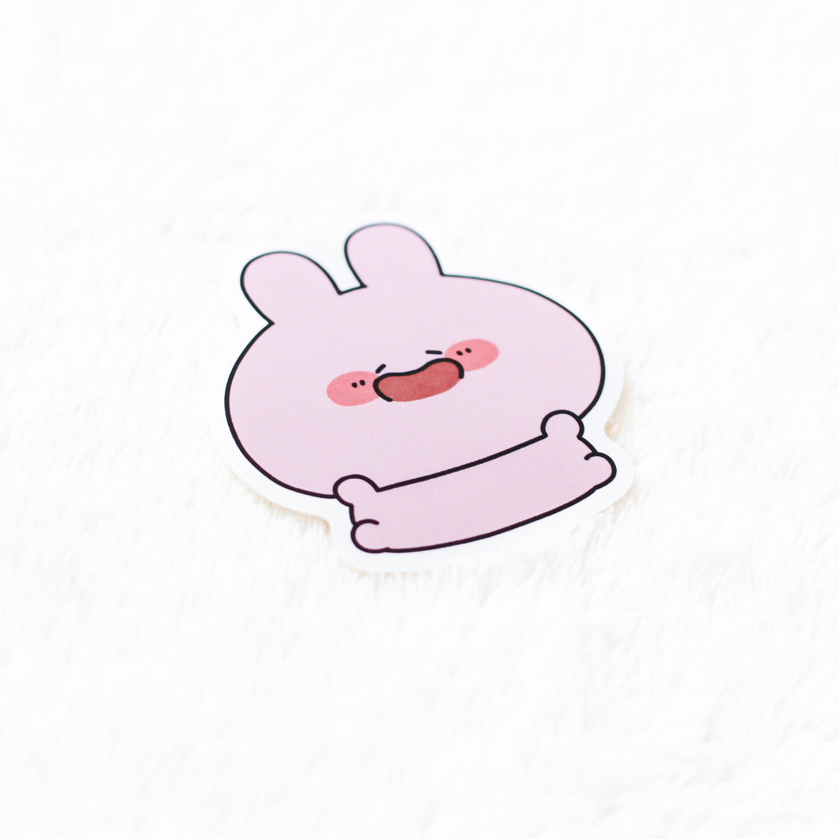 【あさみみちゃん】ステッカー (おしり・にっこり)【7月中旬発送】