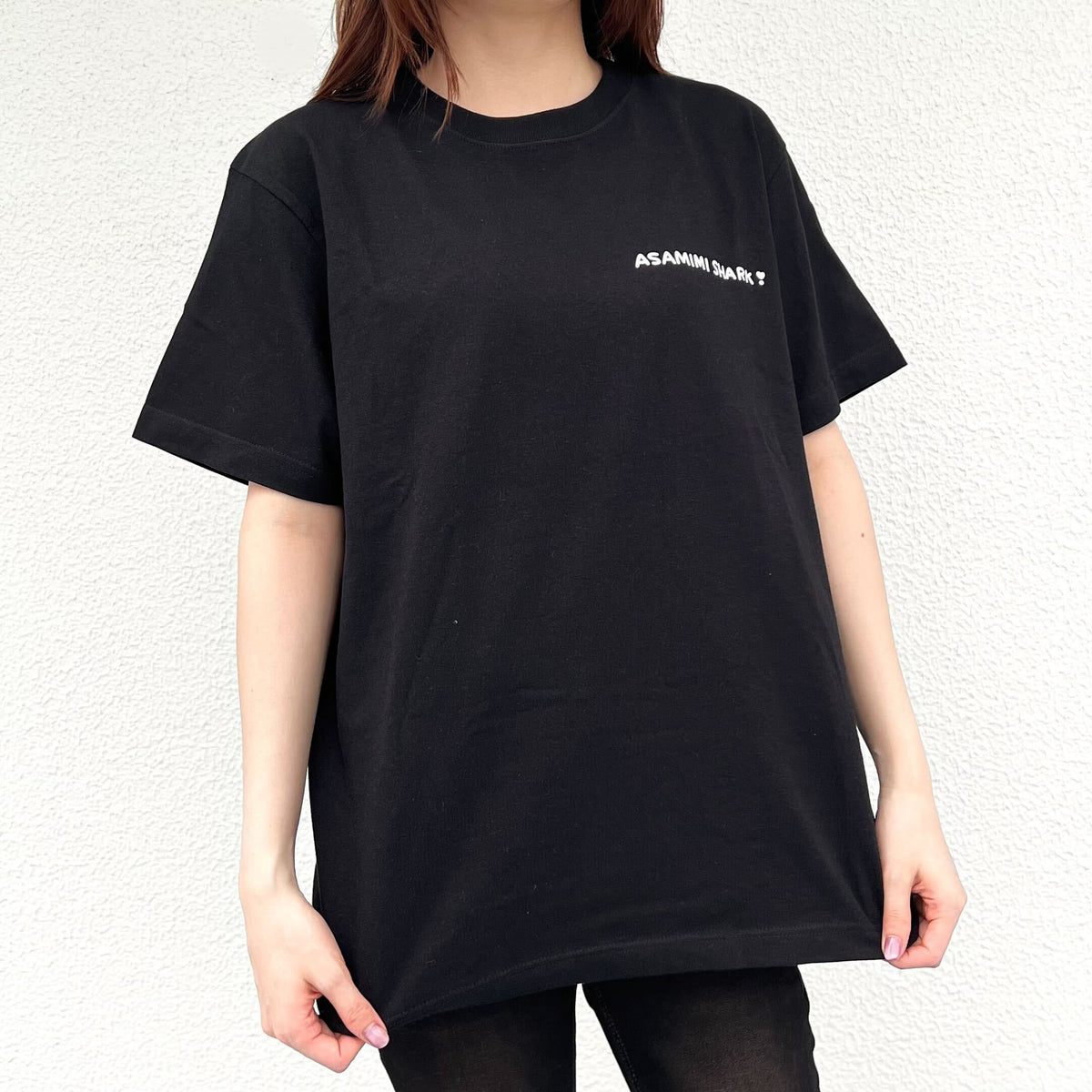 【あさみみちゃん】サメみみTシャツ(ステッカー付き)