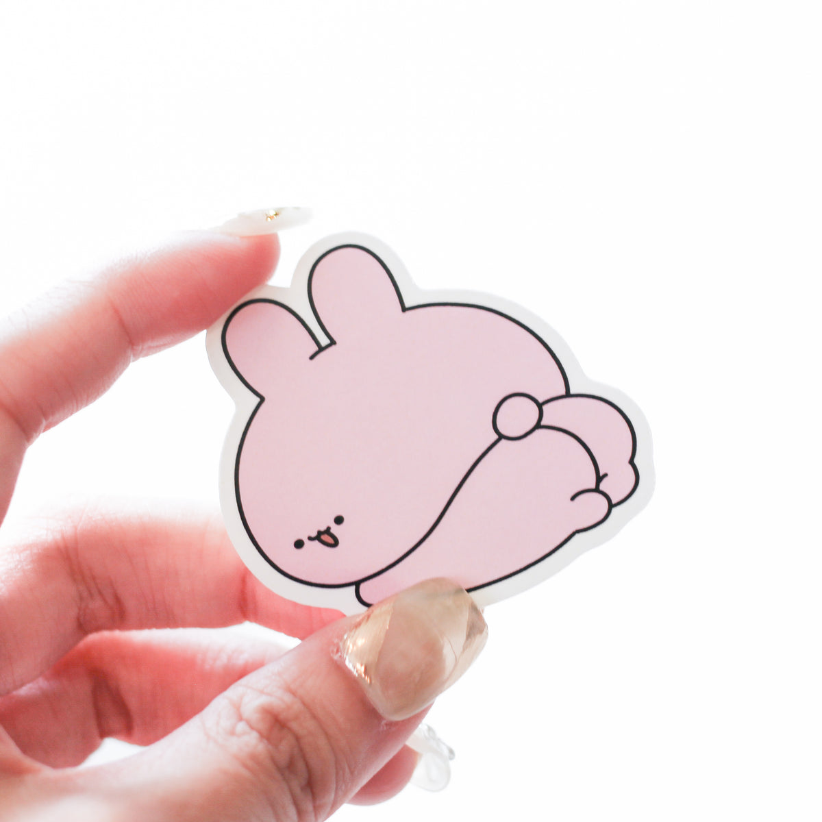 【あさみみちゃん】ステッカー (おしり・にっこり)【7月中旬発送】