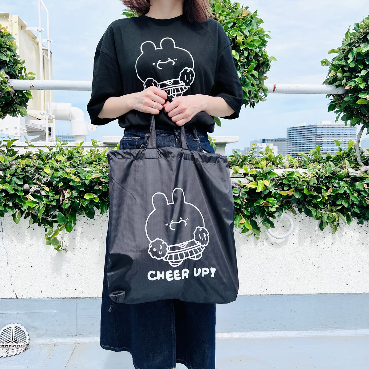 【あさみみちゃん】応援してるよリップストップナップサック(CHEER UP!シリーズ)【9月下旬発送】
