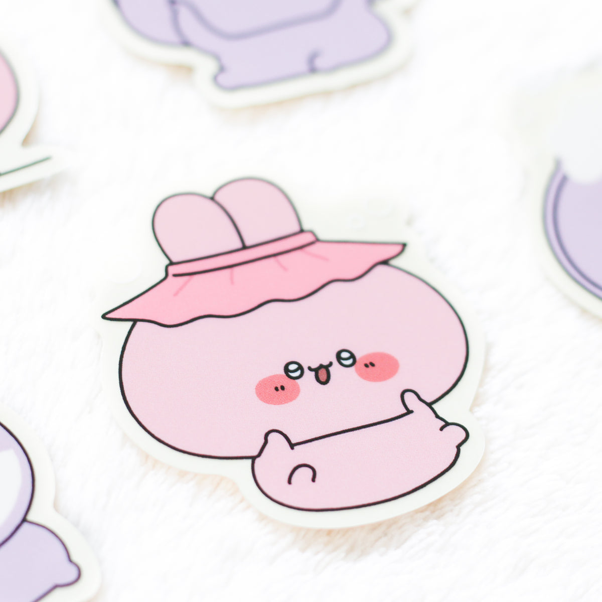 【あさみみちゃん】クリアステッカーセット(5枚入り)