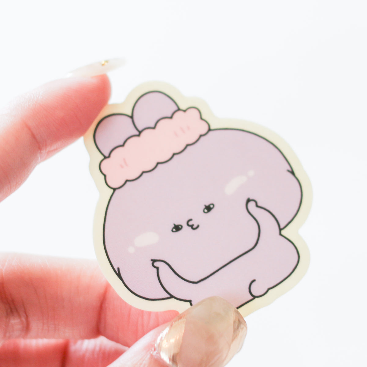 【あさみみちゃん】クリアステッカーセット(5枚入り)