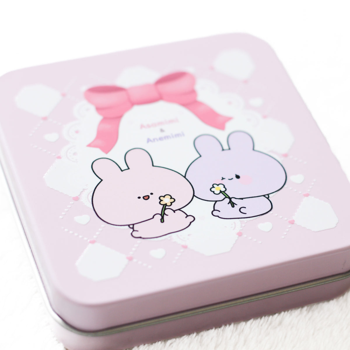 【あさみみちゃん】とってもキュートなスクエア缶♡