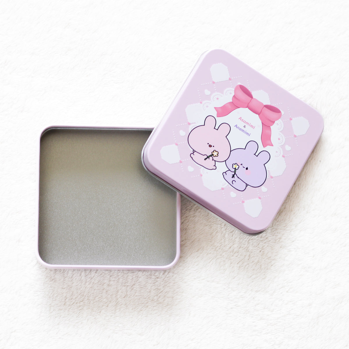【あさみみちゃん】とってもキュートなスクエア缶♡