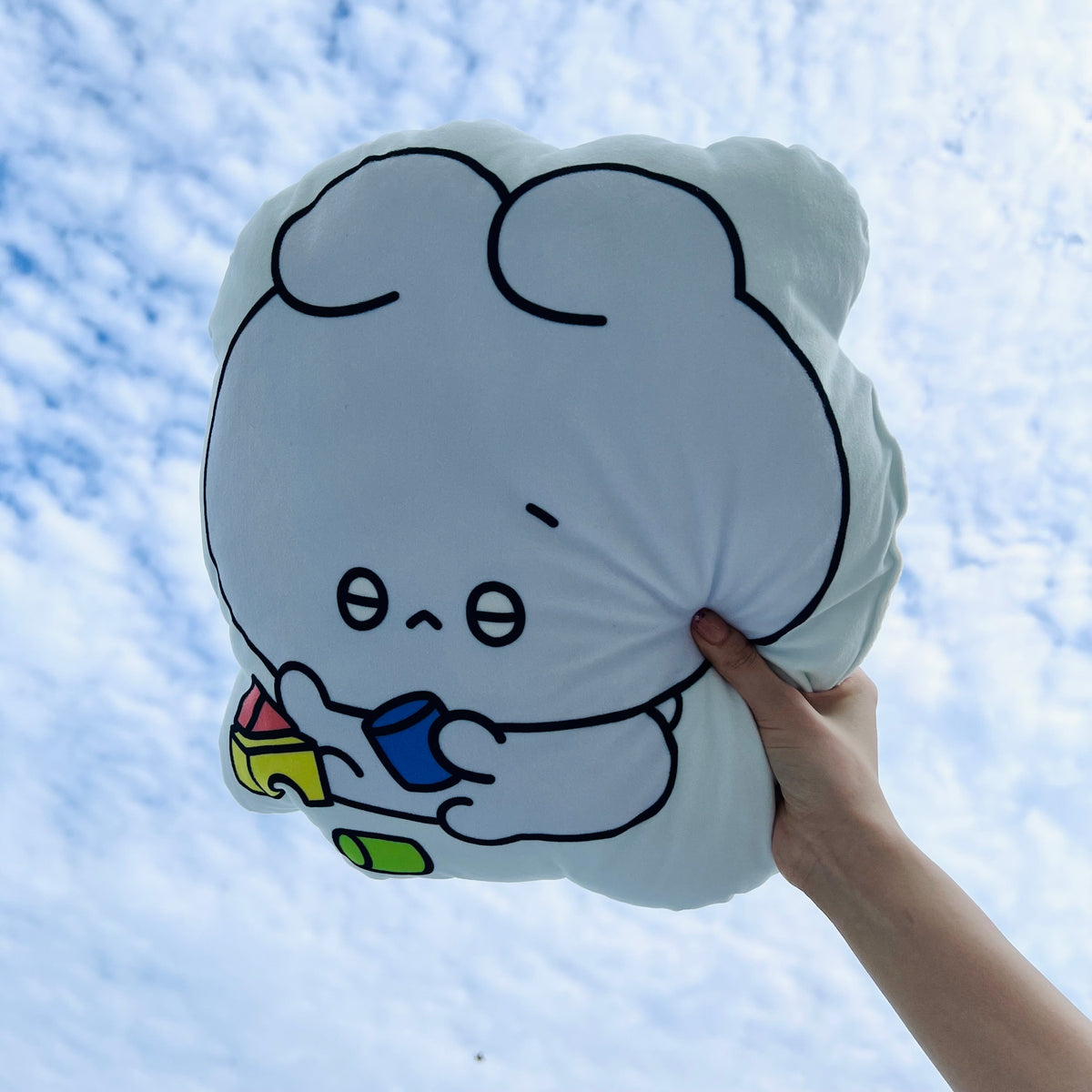 【あさみみちゃん】どっちの気持ち?裏表ダイカットクッション(ふあんちゃんとしあわせちゃんシリーズ)【9月下旬発送】