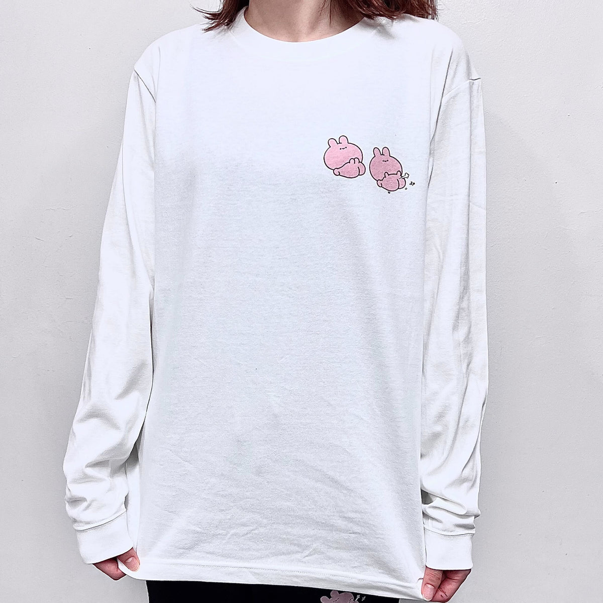 【あさみみちゃん】おなら『ぷ』長袖プリントTシャツ